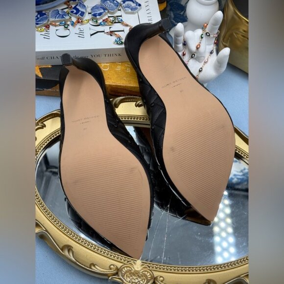 🆕 KURT GEIGER LONDON 🧿 NWOB Regent Crystal Mule Gold Point Heel, Sz 37 US 7 - Picture 16 of 16